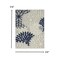 Homeroots 4 x 6 ft. Ivory & Navy Indoor & Outdoor Area Rug 384831 - alternate 5